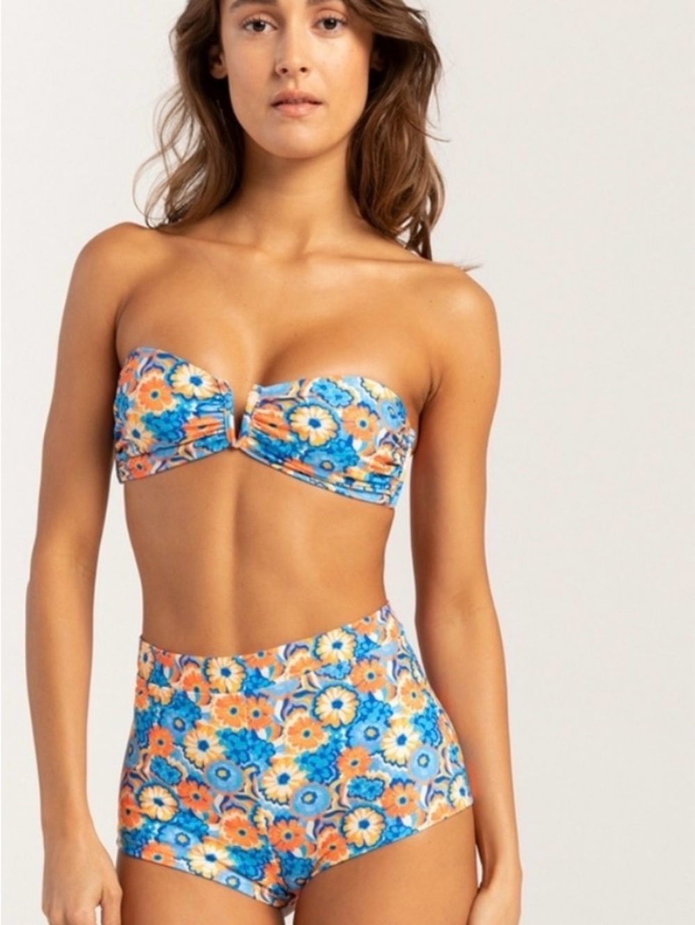 Kulani Kinis Floral Bandeau bikini